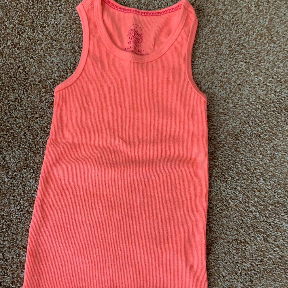 Faded Glory tangerine tank top 4-5T